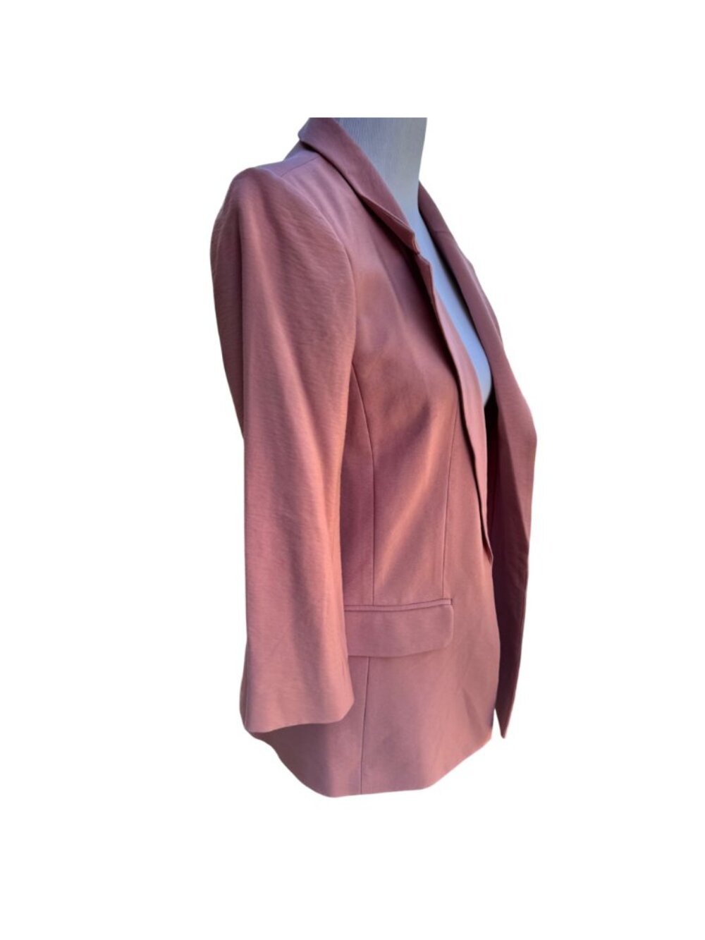 Loft Womens Peach Blazer Size M Lightweight Rayon/Nylon Blend Career New - Picture 12 of 16